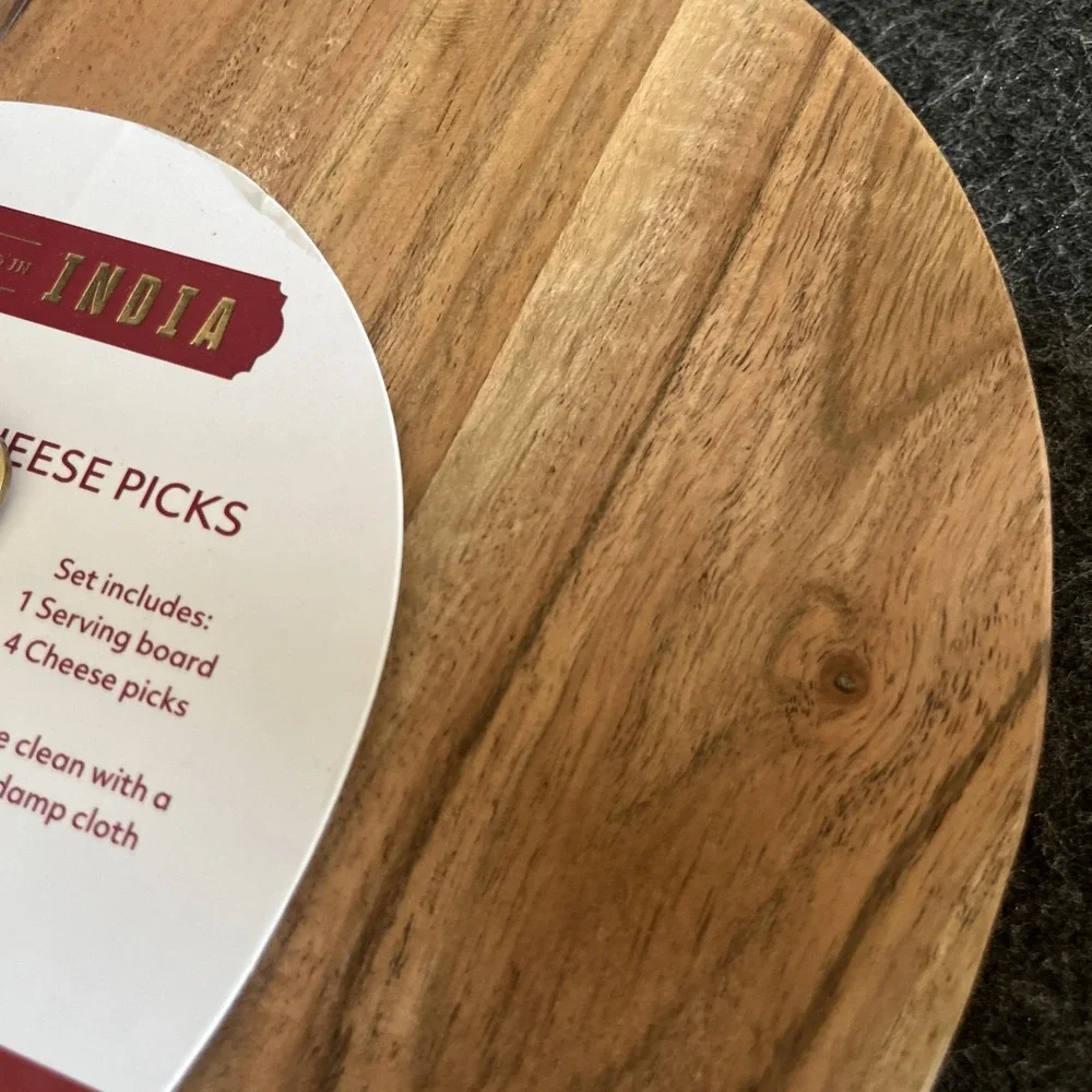 Heart Shaped Valentine Cheese Charcuterie Wood Board Tray 12